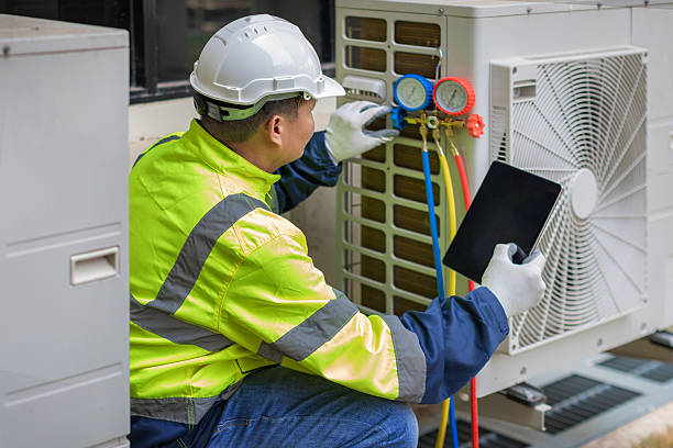 Professional Ac Installation technician working in South Easton, MA